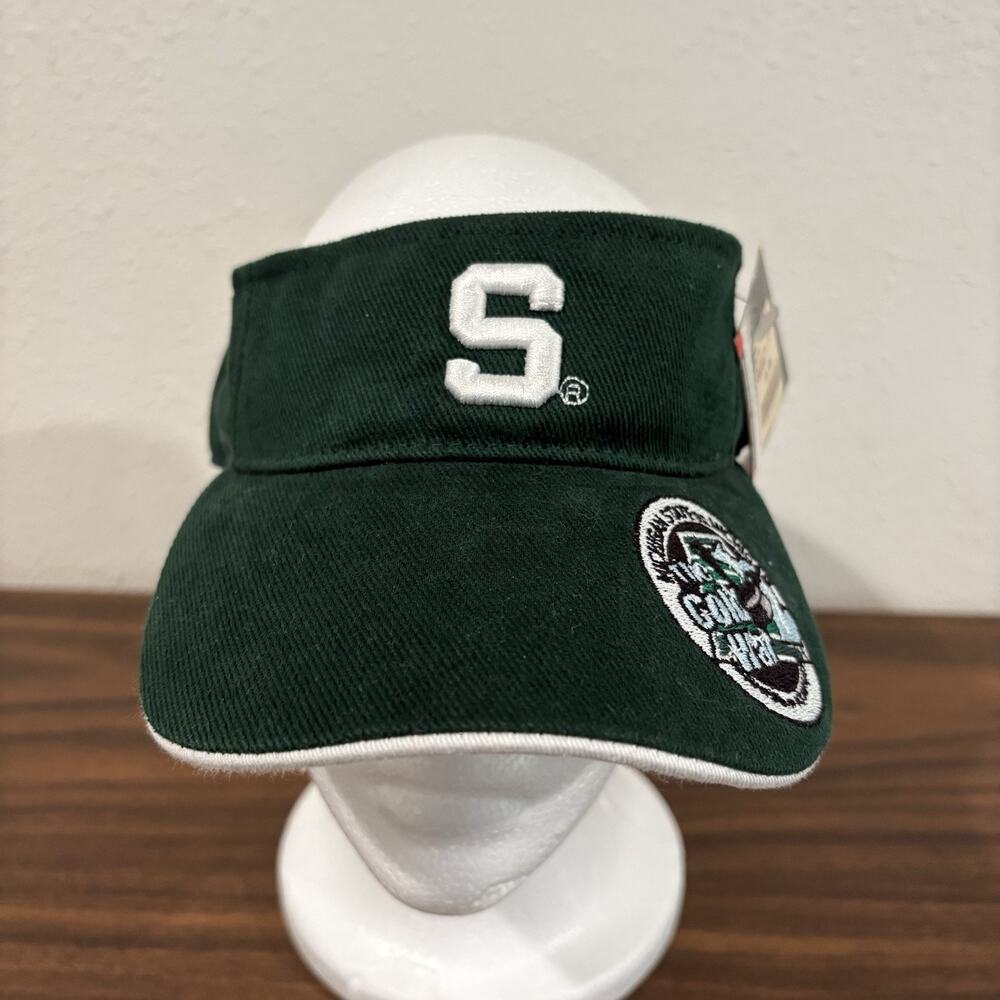 Vintage Michigan State Visor Cap 2001‎ NWT NOS Colosseum The Cold War Hockey